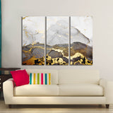 Gold and black wall art Marble wall decor, marble canvas abstract, Abstract wall art paintings on canvas, aesthetic room decor Marble canvas