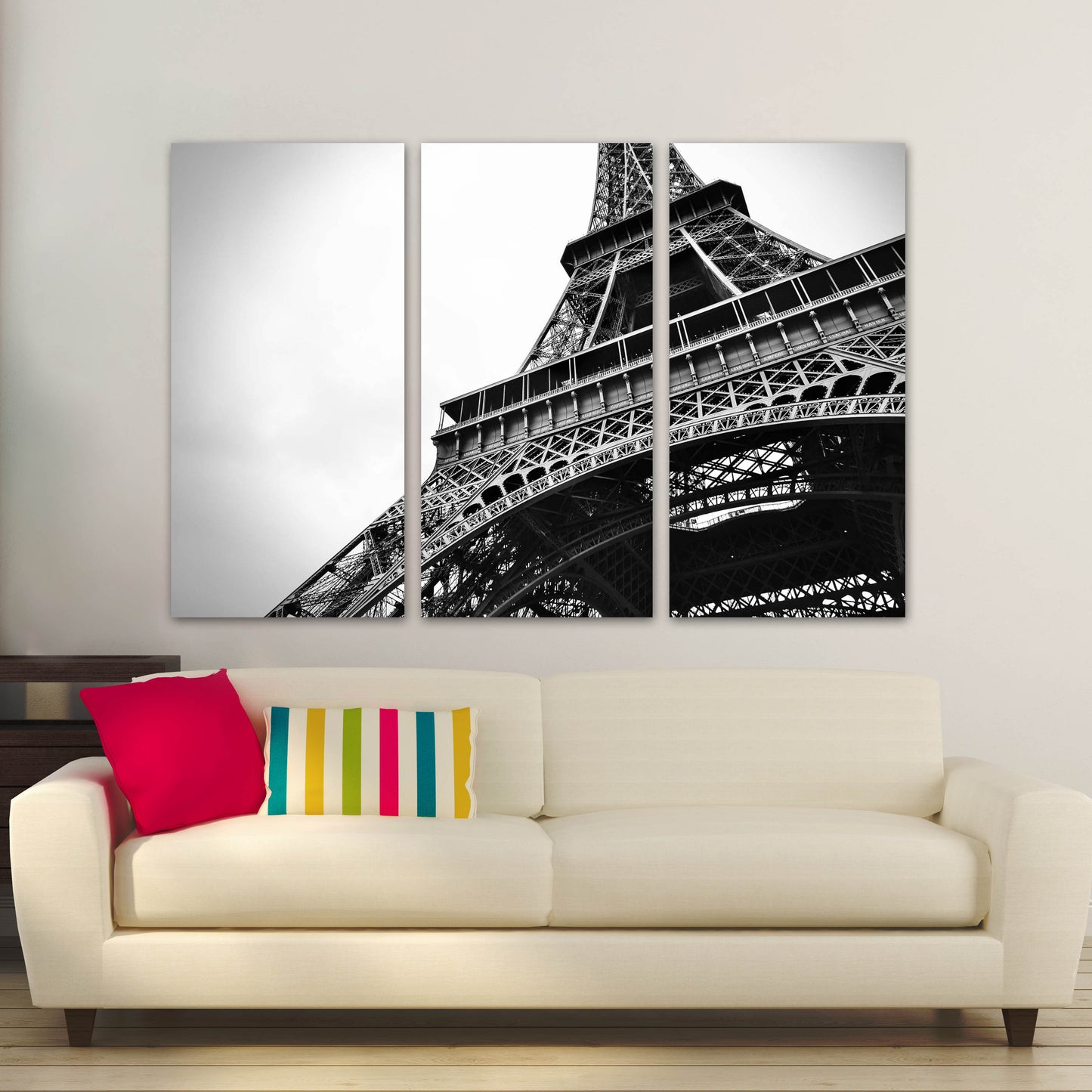 Paris wall art Eiffel tower wall decal large canvas art black and white art extra large wall art canvas wall art multi panel wall art