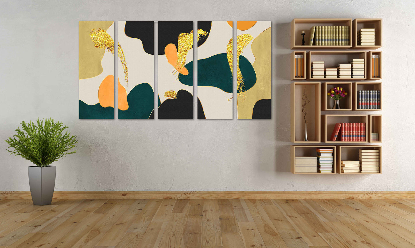Modern abstract art Multi panel canvas wall art Canvas painting Abstract wall art Abstract painting Home wall decor