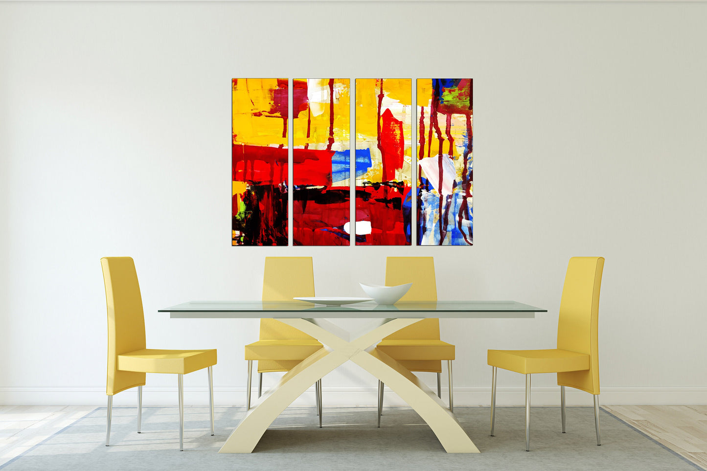 Abstrakte Pinselstriche, Abstrakte Wandkunst Gemälde auf Leinwand, Druck abstrakter Druck, mehrteilige Wandkunst abstrakte Leinwand trendy Moderne Kunst