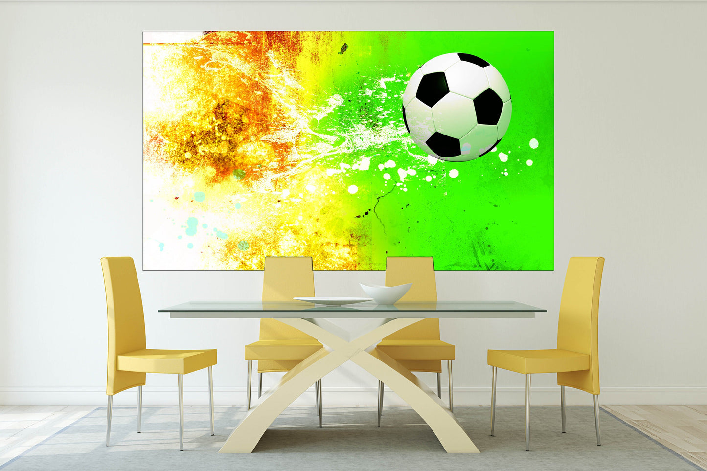 Fußball-Kunst, Fußball-Wandkunst, American Football, Sport-Wandkunst, große abstrakte Kunst, große Leinwandkunst, Fußball-Wandkunst, Fußballspieler-Geschenk