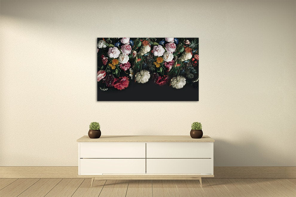 Peony wall art Flowers wall art paintings on canvas, home wall decor, canvas painting 3 piece wall art 5 panel canvas flowers canvas
