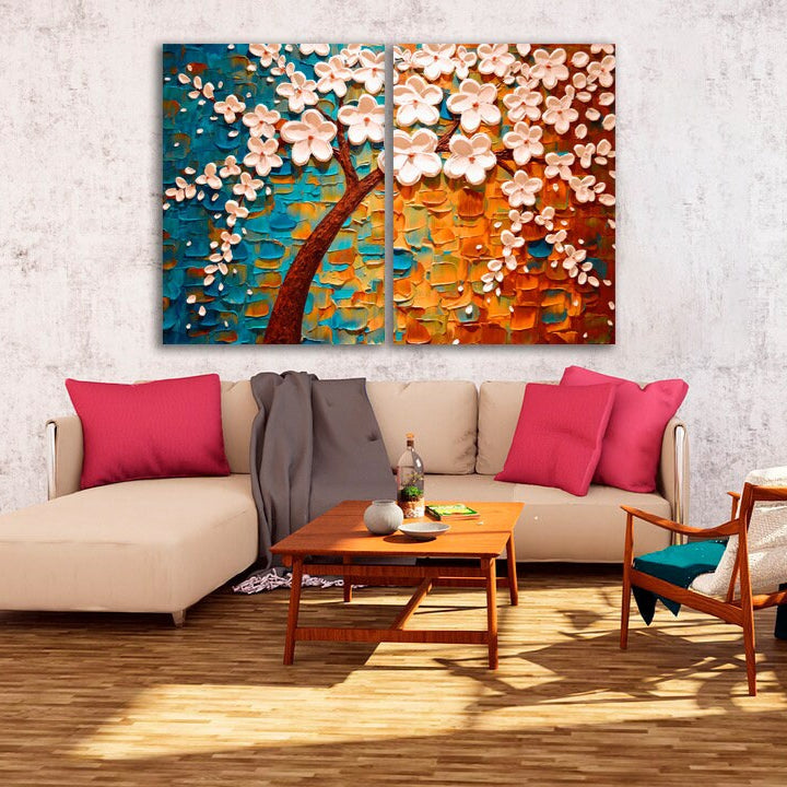 Sakura bonsai tree Sakura blossoms Floral wall art japanese wall art canvas japanese prints wall art asian wall art huge wall art