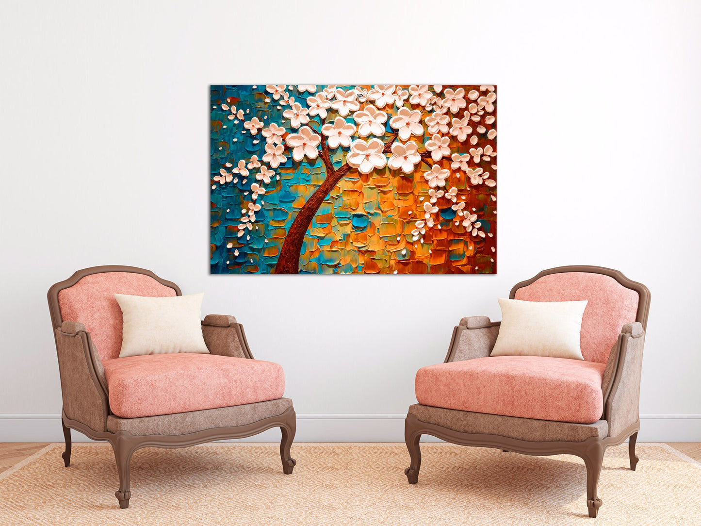 Sakura bonsai tree Sakura blossoms Floral wall art japanese wall art canvas japanese prints wall art asian wall art huge wall art