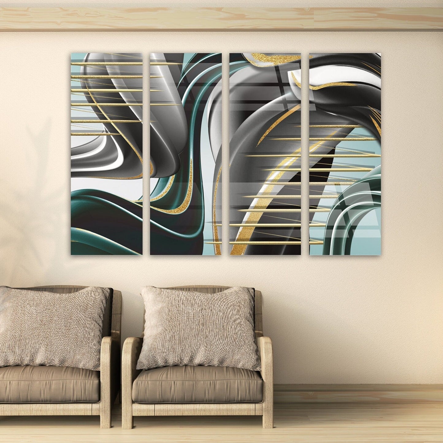 Abstrakte Wandkunst, moderne Leinwandgemälde, übergroße Wandkunst für Schlafzimmer, Wohnzimmer, Küche, Büro