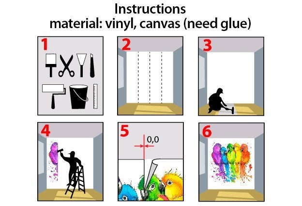 Minimalist wall decor, lightning wall decal, abstract wall mural, peel and stick wall mural, living room wall décor, vinyl wallpaper