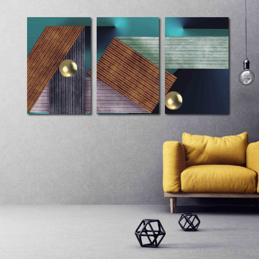 Geometric wall art Modern abstract art Abstract art print Multi panel canvas room wall decor Abstract wall art Abstract painting