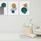 Mid century modern abstract wall art, printable wall art set of 3, minimalist wall art, geometric canvas painting