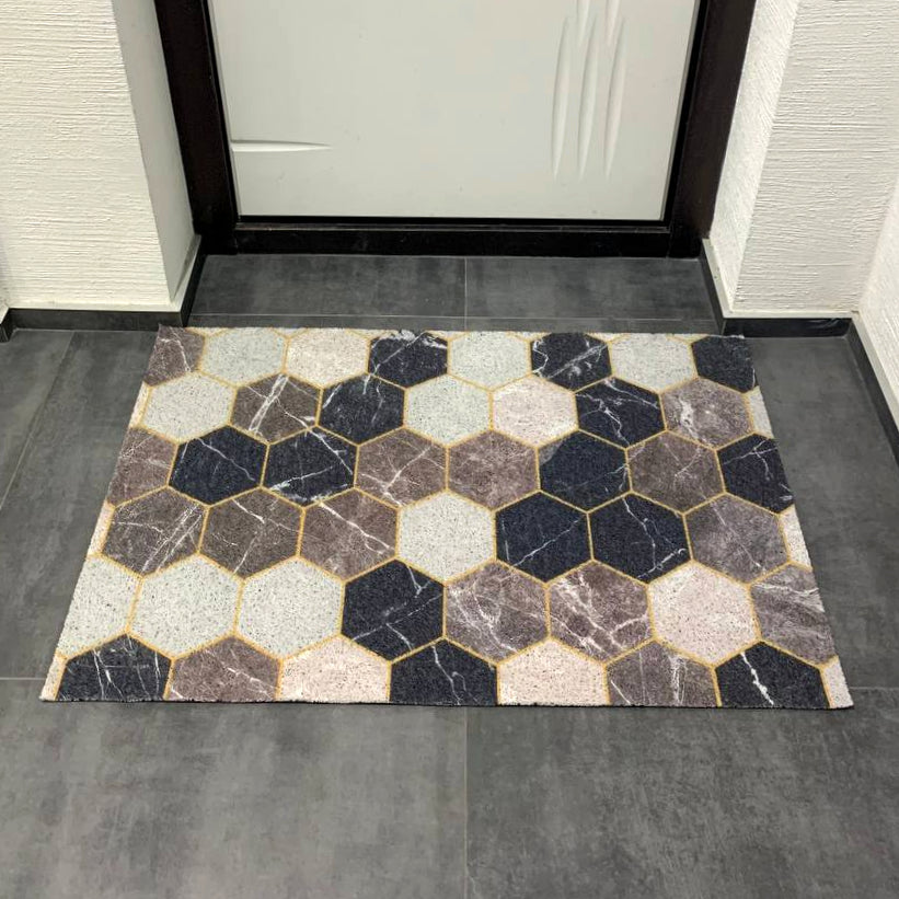 Teppich, Eingangsmatte auf Gummibasis „Marmor“