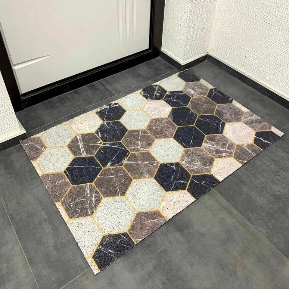 Teppich, Eingangsmatte auf Gummibasis „Marmor“