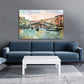 Venice painting Colorful wall art Vintage wall art paintings on canvas, city street art canvas print, oil painting on canvas Venice painting