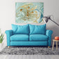 Fluid abstract print, Blue marble wall art, Abstract wall art paintings on canvas, home wall decor gold marble wall art multi panel wall art