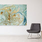 Fluid abstract print, Blue marble wall art, Abstract wall art paintings on canvas, home wall decor gold marble wall art multi panel wall art