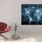 World map wall art paintings on canvas, world map canvas, home wall decor, canvas painting, printable wall art, multi panel wall art