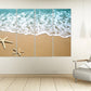 Seascape painting, Nature wall art paintings on canvas, starfish wall art, sun sea sand, sea shore prints beach wall decor canvas painting,