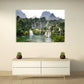 Landscape wall art paintings on canvas, waterfall art, nature wall art  home wall decor, canvas painting, forest print, 3, 4, 5 piece canvas