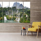 Landscape wall art paintings on canvas, waterfall art, nature wall art  home wall decor, canvas painting, forest print, 3, 4, 5 piece canvas