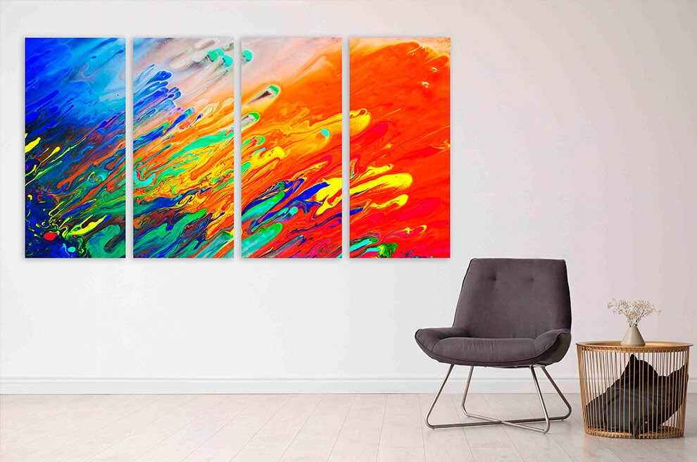 Abstract wall art paintings on canvas, home wall decor, canvas painting, modern abstract art, farmhouse wall decor, bedroom wall decor