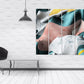 Abstract multi panel wall art, extra large canvas painting, modern wall decor print