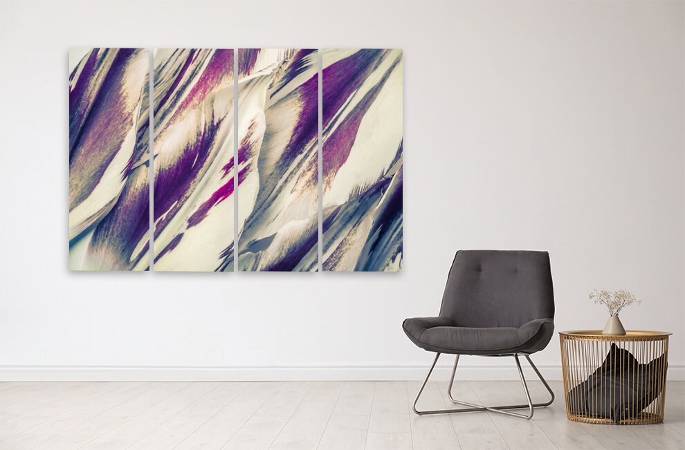 Flower petals, Abstract wall art paintings on canvas, home wall decor, canvas painting, very large paintings