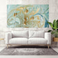 Fluid abstract print, Blue marble wall art, Abstract wall art paintings on canvas, home wall decor gold marble wall art multi panel wall art