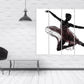 Ballerina wall decor, girl paintings on canvas, home wall decor, ballerina canvas art, prints canvas, ballerina art print, bedroom decor