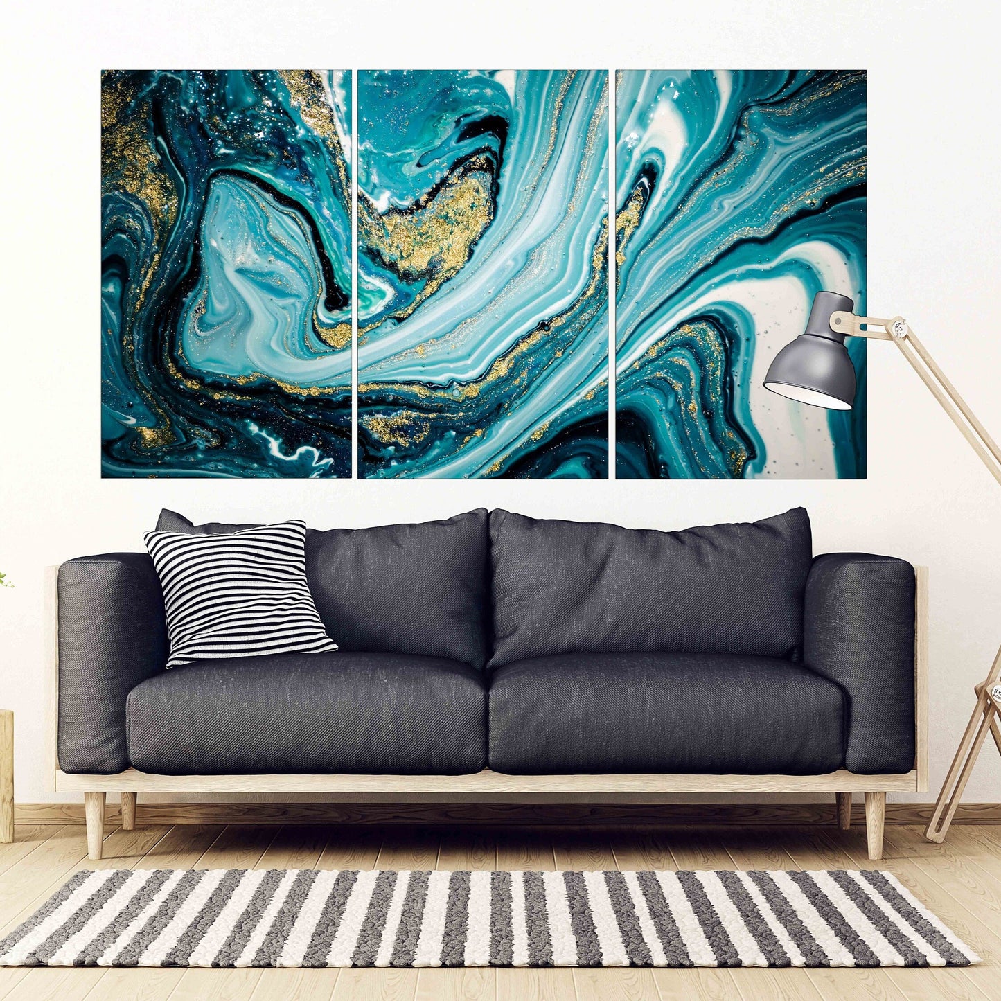 Marble wall decor, marble canvas abstract, Abstract wall art paintings on canvas, multi panel wall art Marble canvas Pour painting