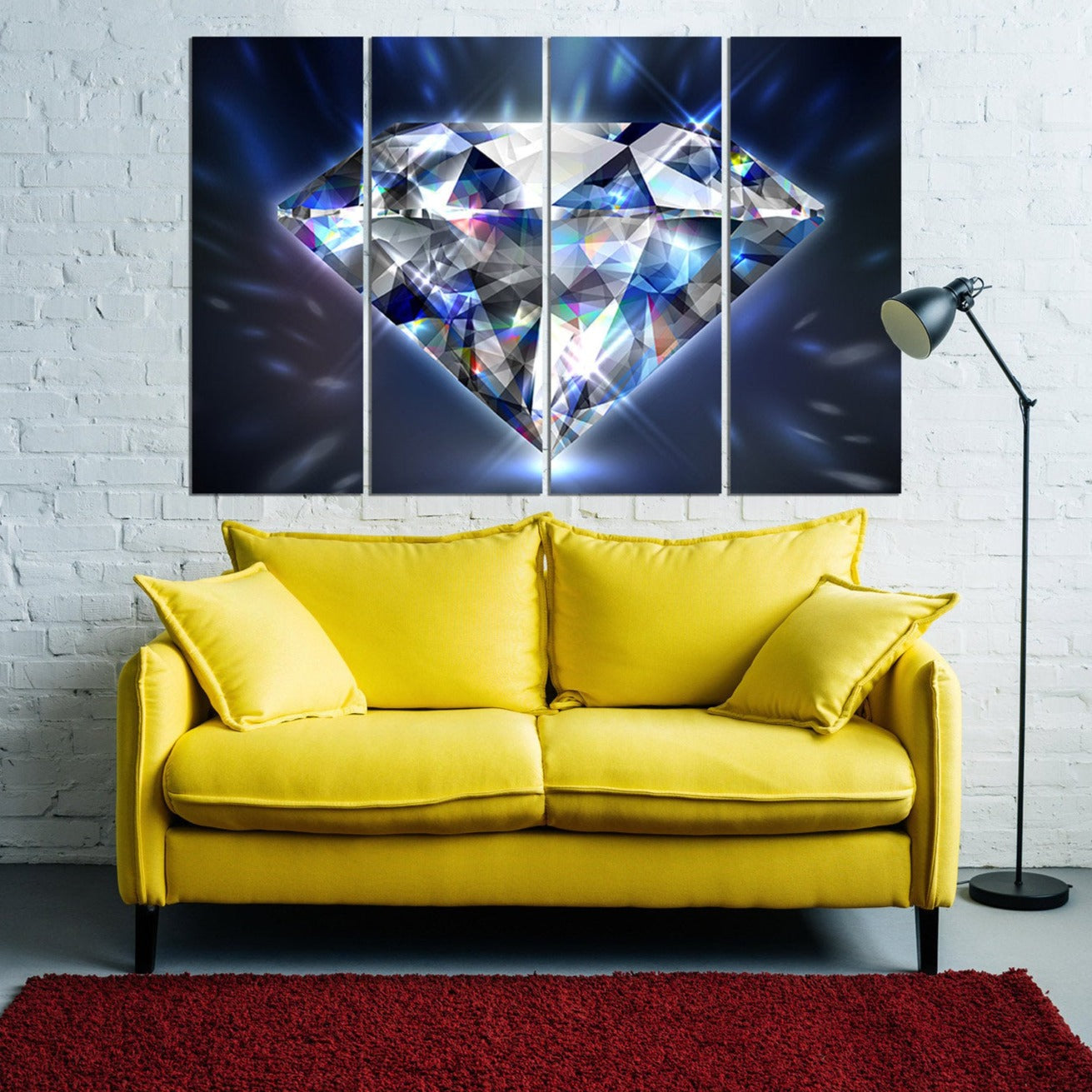 Diamond wall art Modern wall art paintings on canvas, home wall decor, canvas painting, wall hanging decor, very large paintings