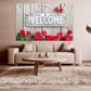 Flowers wall art paintings on canvas home wall decor canvas painting housewarming gift multi panel wall art botanical paintings large canvas