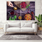 Kitchen wall decor Rustic wall decor Kitchen wall art Kitchen canvas Extra large wall art Multi panel wall art Canvas wall art