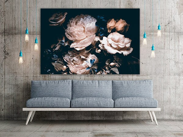 Flowers wall art paintings on canvas, Peony wall art, home wall decor, canvas painting, Wall art boho flowers,  flowers canvas