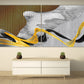 Grey Gold art Abstract art print Modern abstract art Multi panel canvas Abstract wall art Abstract painting Extra large wall art
