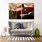 Car wall art retro farmhouse kitchen wall decor vintage room decor very large canvas paintings bedroom housewarming gift framed canvas