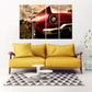 Car wall art retro farmhouse kitchen wall decor vintage room decor very large canvas paintings bedroom housewarming gift framed canvas