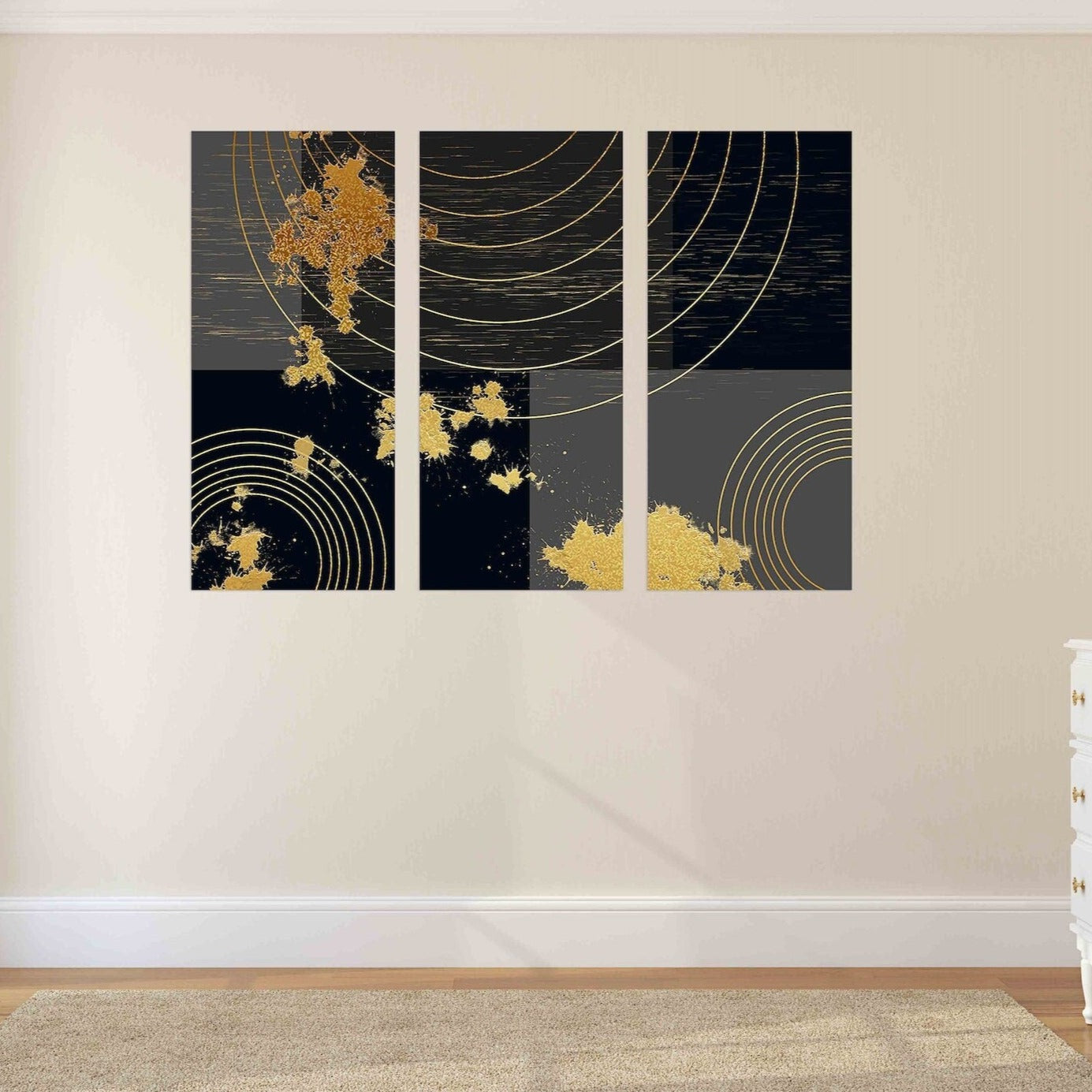 Geometric patterns Modern abstract art Wall collage kit Multi panel canvas Wall art Canvas painting Abstract wall art Home wall decor