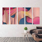 Modern abstract art Geometric patterns Wall collage kit Multi panel canvas Wall art Canvas painting Abstract wall art Home wall decor