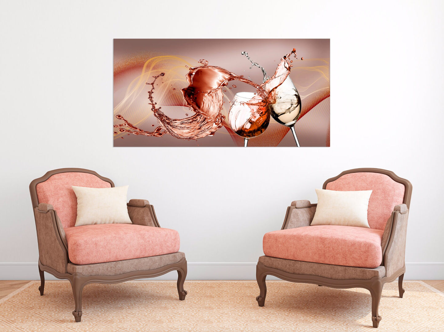 Wine wall art Kitchen wall decor canvas Extra large Multi panel Canvas painting Housewarming gift printable art 3 piece frame canvas