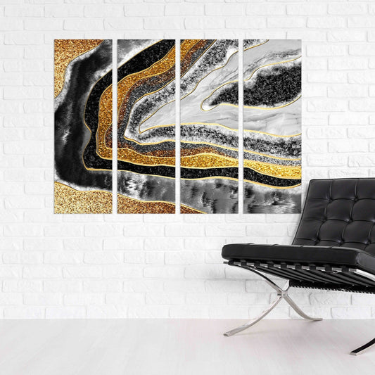 Marble decor Home wall decor 3 piece frame canvas painting large Modern abstract art Expressionist painting Abstract wall art