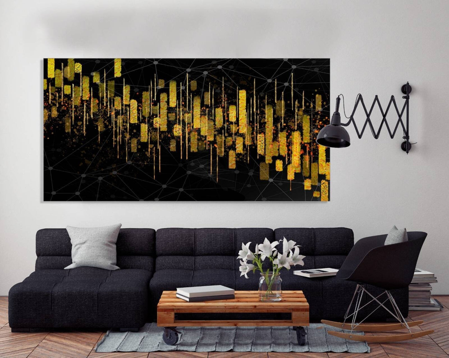 Modern abstract art Abstract art print Multi panel canvas room wall decor Abstract wall art Abstract painting Extra large wall art