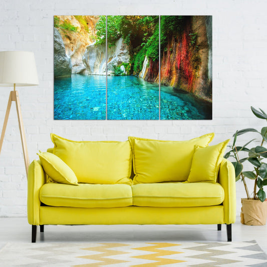 Mountain lake wall art Print wall art nature painting  extra large wall art, nature posters