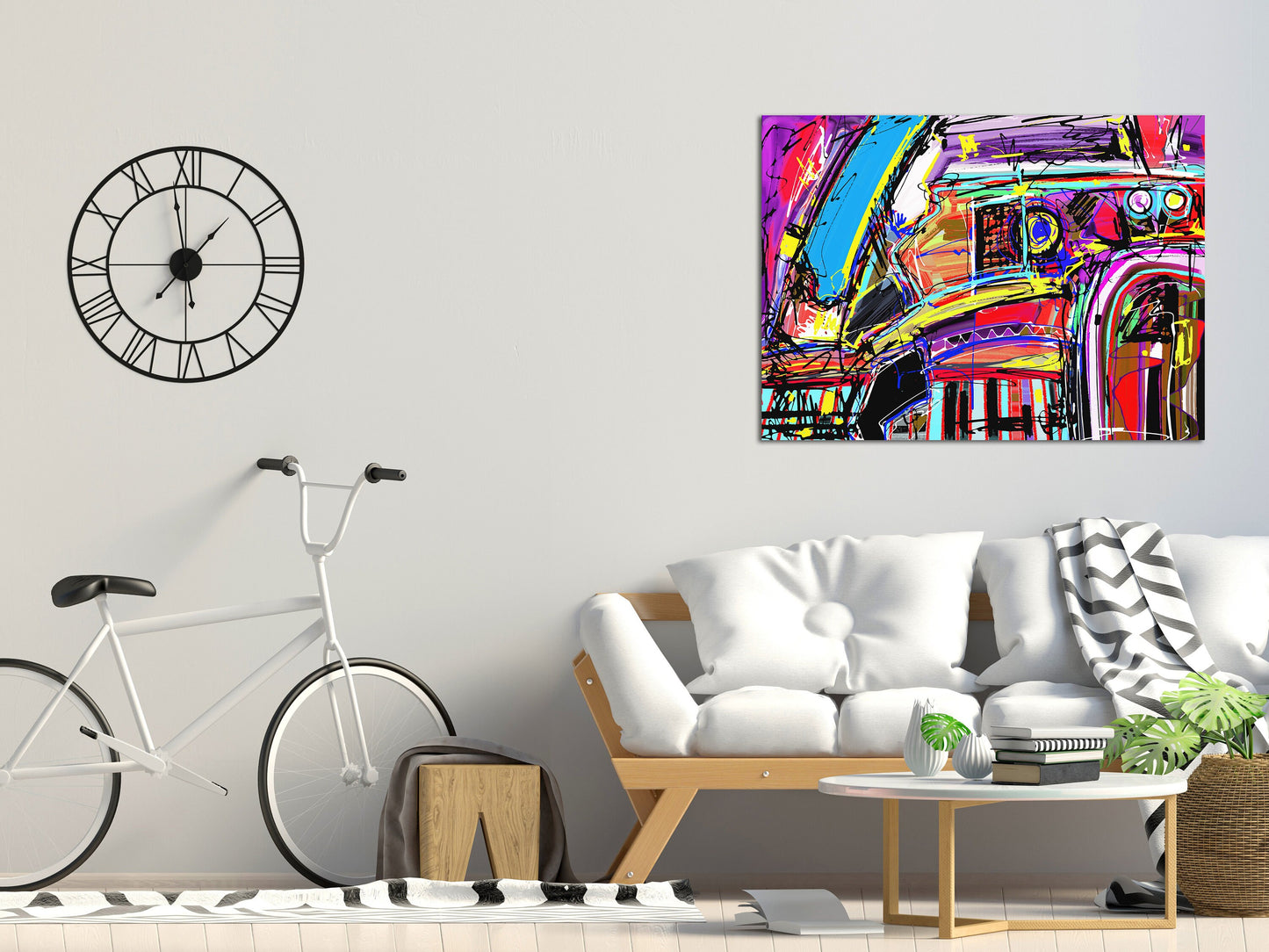 Graffiti wall art canvas paintings, trendy wall art, abstract street art print, graffiti poster, modern multi panel wall art