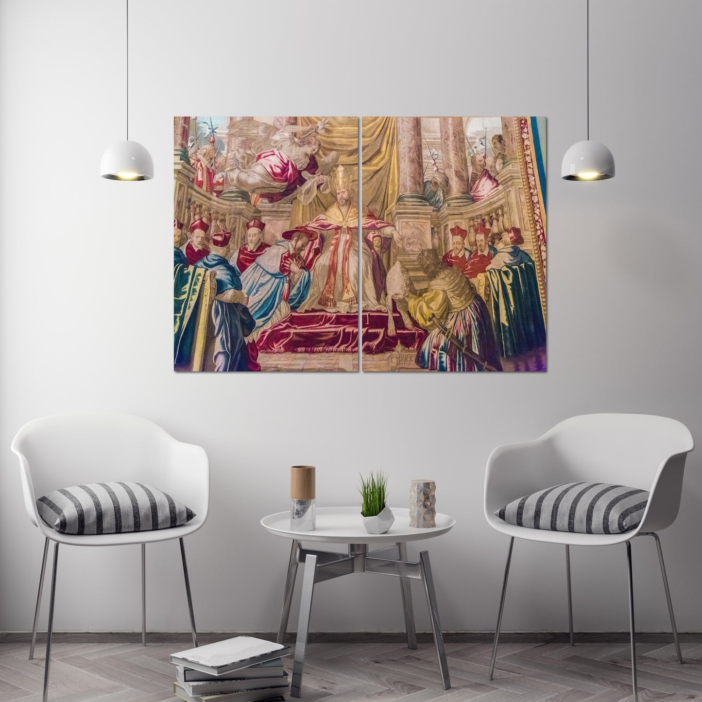 Vatican museum in Rome canvas painting, ancient rome wall art, religious wall decor, religious gifts