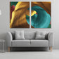 Creative wall art Abstract wall art, neutral gallery wall, trendy canvas painting, modern wall art, multi panel wall art