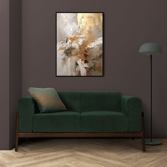 Abstract floater frame wall art, extra large oil painting canvas print, printable living room artwork, contemporary wall art for gift