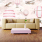 Nursery girl wallpaper Blush wallpaper Removable wallpaper Textured wallpaper nursery wallpaper vinyl wallpaper modern wallpaper wall print