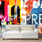 Wall collage wallpaper Removable wallpaper Textured wallpaper fabric wallpaper canvas vinyl wallpaper abstract wallpaper boy wallpaper