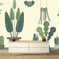 Banana leaves decor wallpaper Tropical wallpaper Leaf Removable wallpaper vinyl wallpaper modern wallpaper banana leaves print