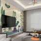 Banana leaves decor wallpaper Tropical wallpaper Leaf Removable wallpaper vinyl wallpaper modern wallpaper banana leaves print