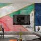 Abstract marble wallpaper Geometric Peel and stick removable wallpaper 3d wall mural decoration bedroom living room wall decor canvas vinyl