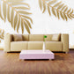 Dried palm leaves Gold wallpaper Room decor aesthetic wallpaper for teenage girls Peel and stick Adhesive wall murals Wall decor